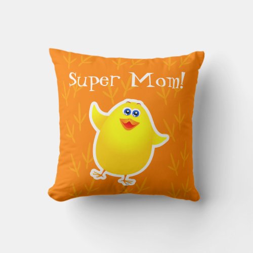 Super Mom  Throw Pillow