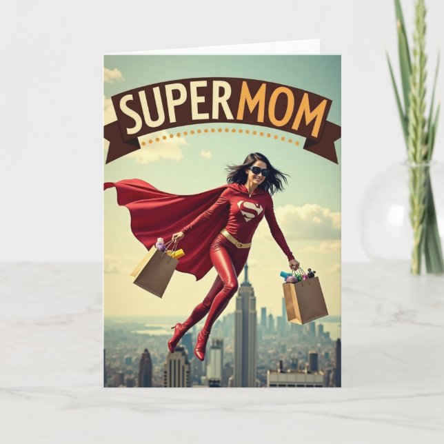 Super Mom To The Rescue Card (Front)