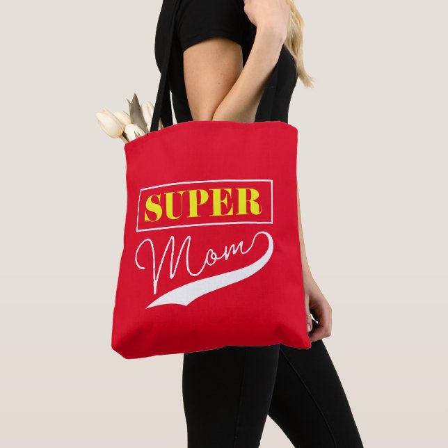 Super Mom Tote Bag (Close Up)