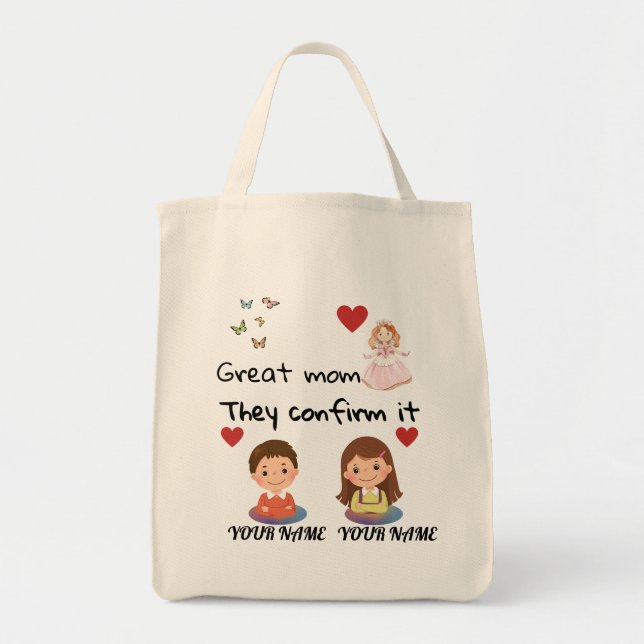 Super mom tote bag (Front)