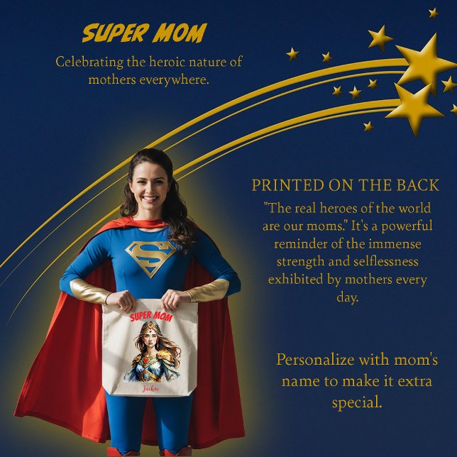 Super Mom Tote Bag (Creator Uploaded)