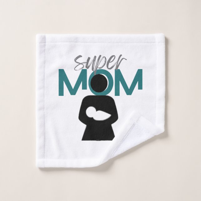Super Mom - Wash Cloth (Wash Cloth)