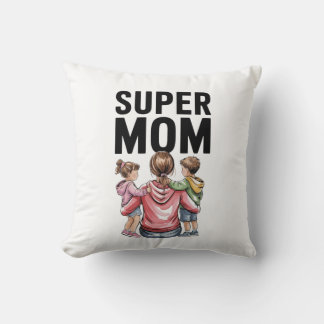 Super Mom Wife Tired Pillow