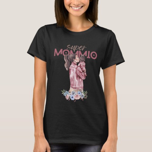 Super Mommio Funny Nerdy Mommy and Hilarious T_Shirt