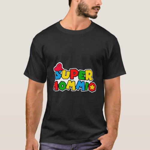 Super_Mommio Mom Mommy Mother Video Game T_Shirt