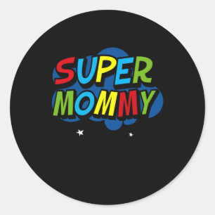 Super Mommy Gamer Mothers Day gift Classic Round Sticker