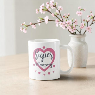 Super Mommy Personalized Best Mom Gift Coffee Mug