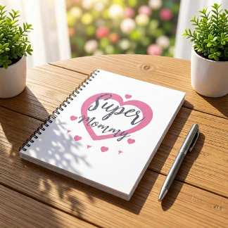 Super Mommy Personalized Best Mom Gift Notebook