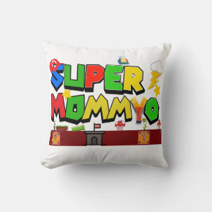 Super Mommyo Throw Pillow