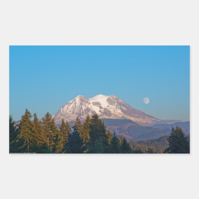 Super Moon 2014 Rectangular Sticker (Front)