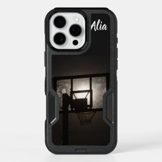 Super Moon Basketball Hoop Backboard Name Template iPhone 16 Pro Max Case