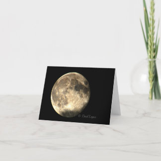 Super Moon blank note card