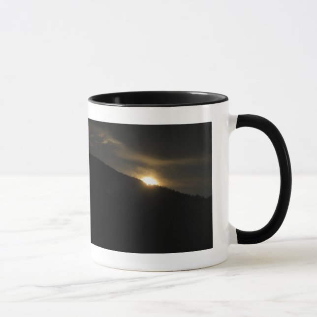 Super Moon over Washington Mountain Mug (Right)