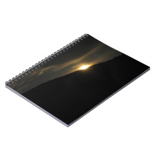Super Moon over Washington Mountain Notebook