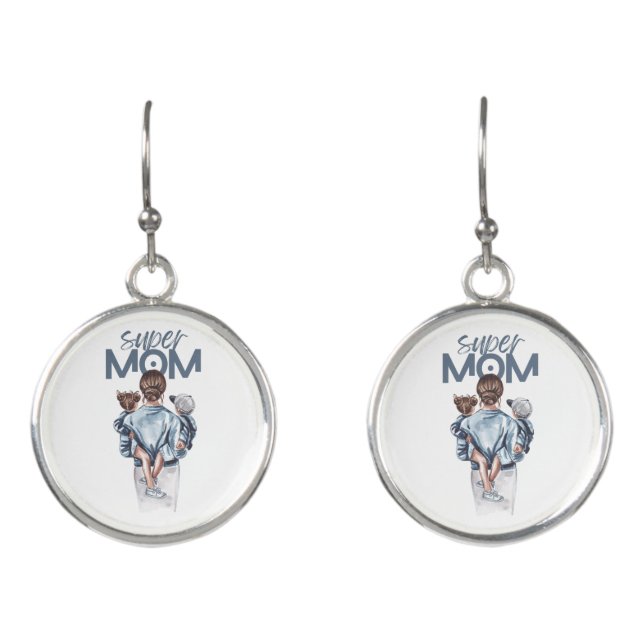 super mother earrings (Front)
