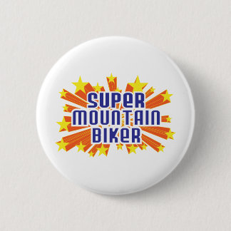 Super Mountain Biker Pinback Button