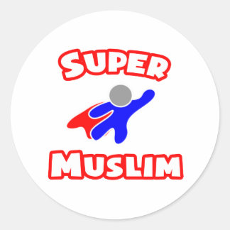 Super Muslim Classic Round Sticker