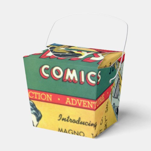 Super Mystery Vintage Comic Book Cover Favor Boxes