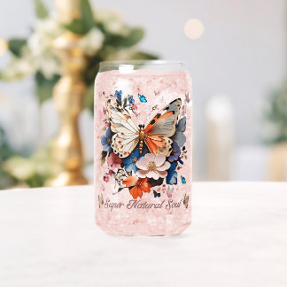 Super Natural Soul: Butterfly Garden Art Can Glass