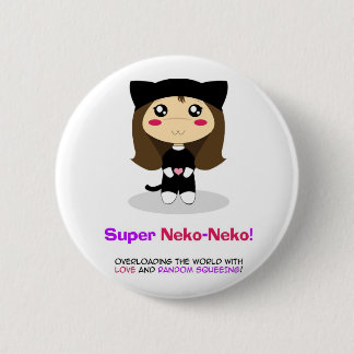 Super Neko-Neko Pinback Button