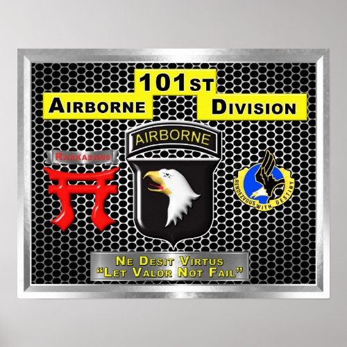 Super New Design of  101st Airborne Division Poster