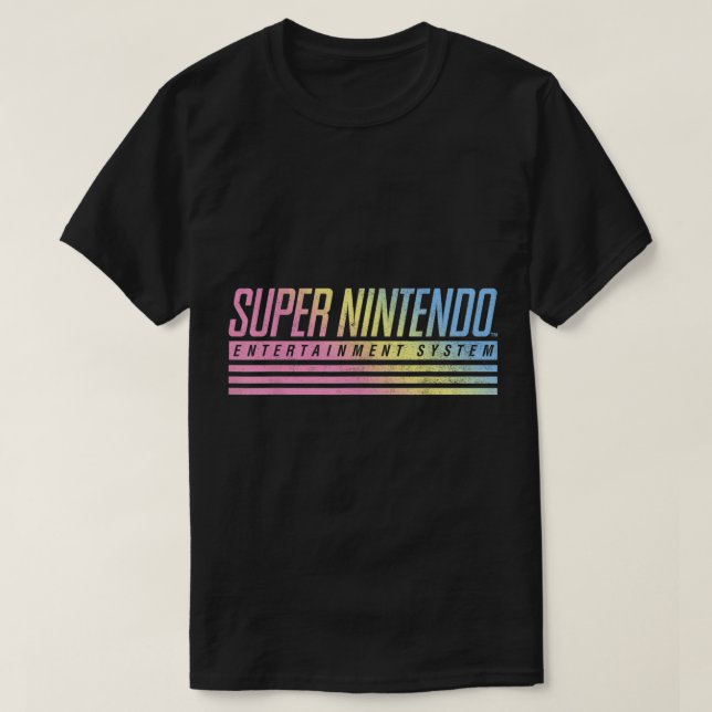 Super Nintendo Entertainment System Gleam Graphic  T-Shirt (Design Front)