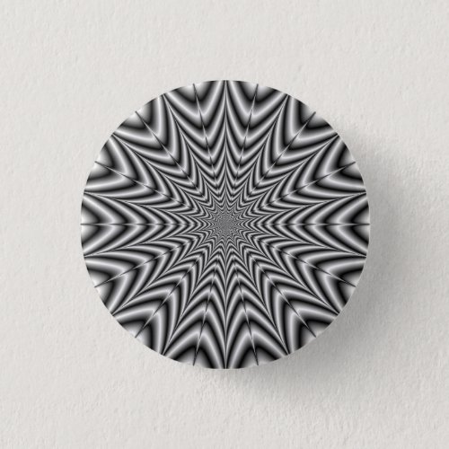 Super Nova in Black and White Button