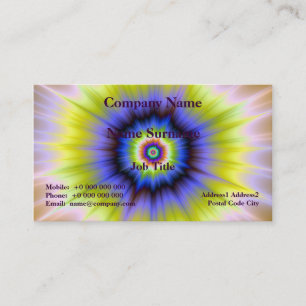 Super Nova in Blue and Yellow Card