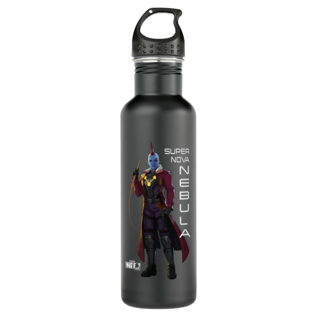 Super Nova Nebula Stainless Steel Water Bottle (Front)