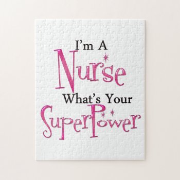 Super Nurse Jigsaw Puzzle by medical_gifts at Zazzle