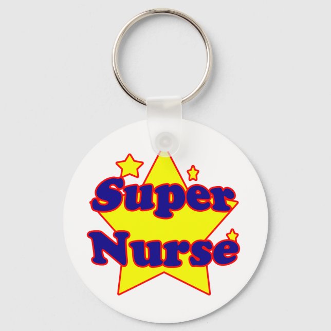 Super Nurse Keychain (Front)