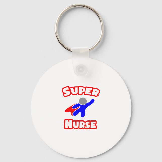 Super Nurse Keychain (Front)