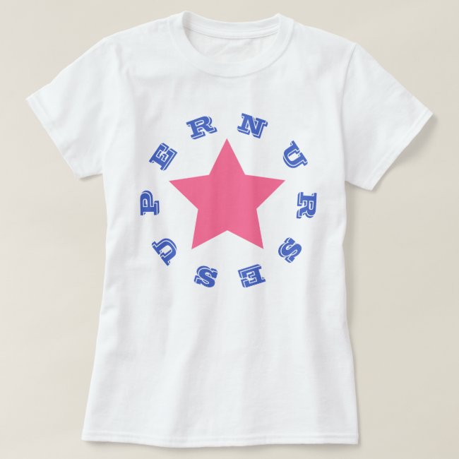 SUPER NURSE | Navy Blue Star Women's Basic T-Shirt