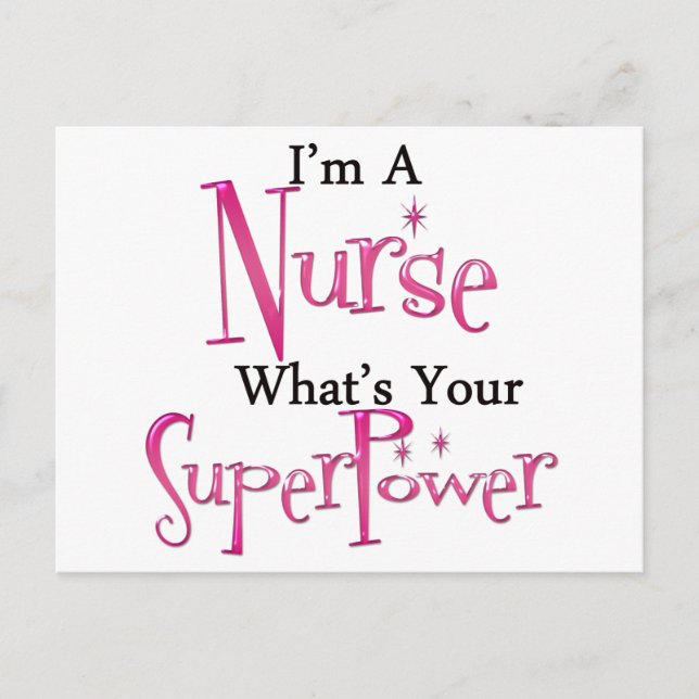 Super Nurse Postcard (Front)