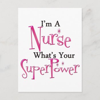Super Nurse Postcard by medical_gifts at Zazzle