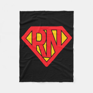 Super Nurse Rn Superhero Registered Nurse Hero  Fleece Blanket