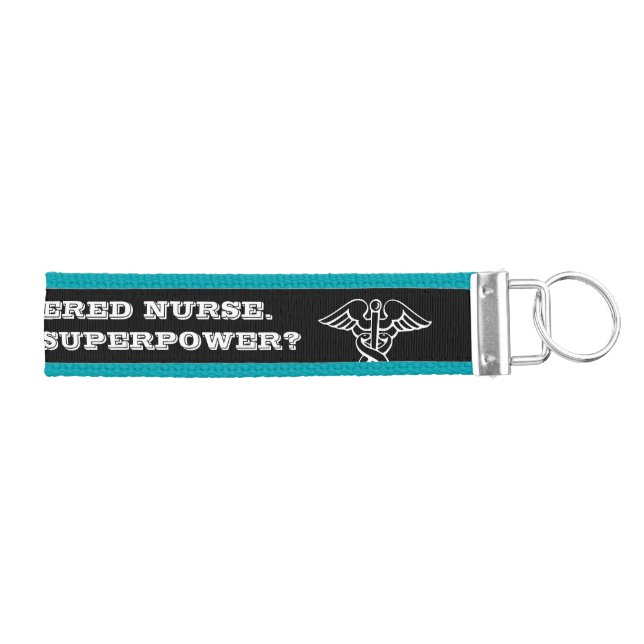 Super nurse wrist keychain | Whats your superpower (Keys on Right)
