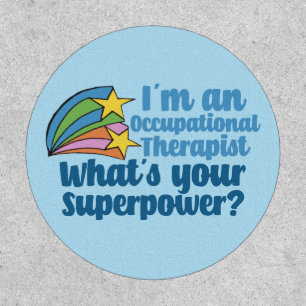 Super Occupational Therapist Cute OT Blue Patch