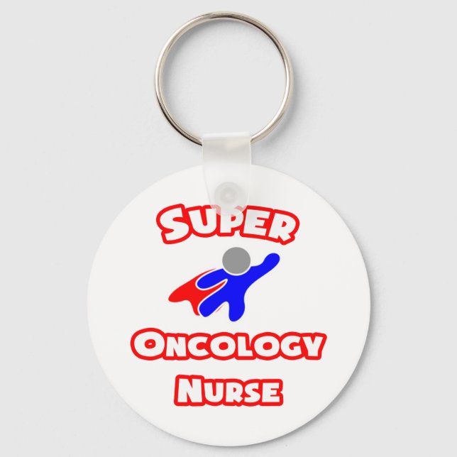 Super Oncology Nurse Keychain (Front)
