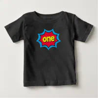 superhero first birthday shirt