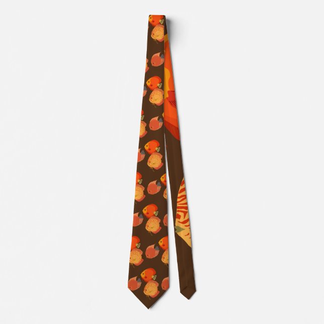 Super Orange Fish  Neck Tie (Front)