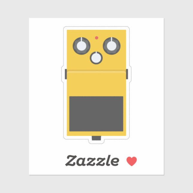 Super Overdrive Effect Pedal Sticker (Sheet)