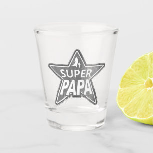 Super Papa Grey Shot Glass