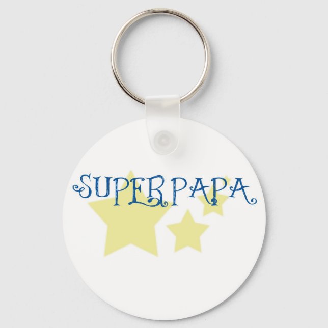 super papa keychain (Front)