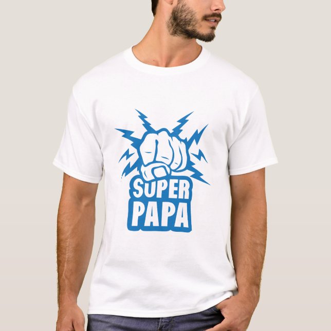 super_papa_poo_close_force_eclair T-Shirt (Front)