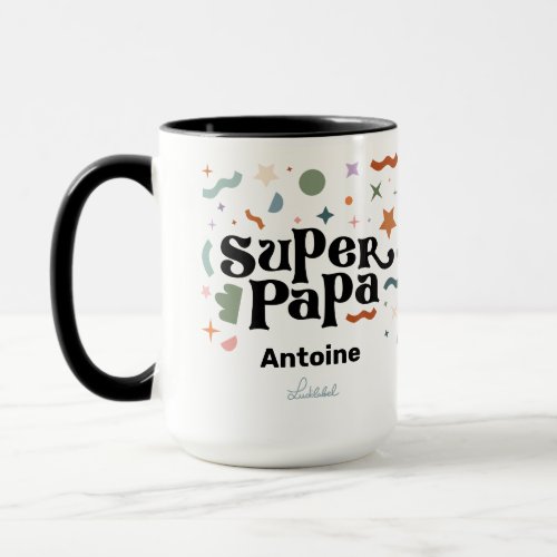 Super Papa Two_Tone Coffee Mug