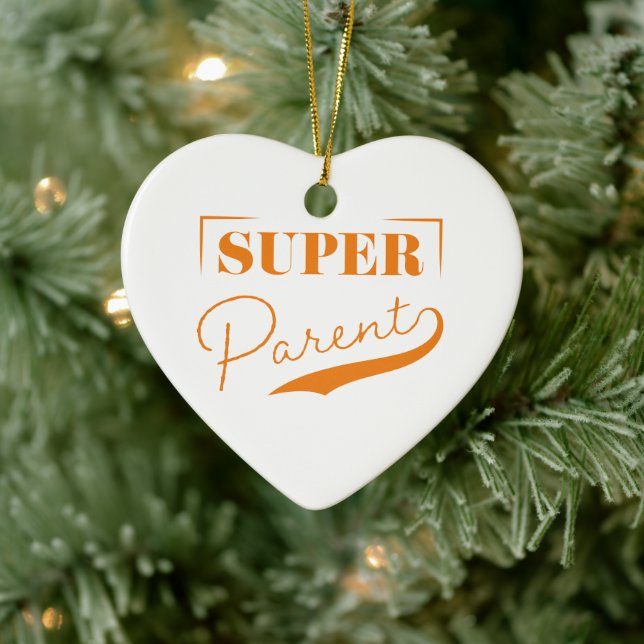 Super Parent Ceramic Ornament (Tree)