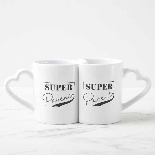 Super Parent Coffee Mug Set (Front Nesting)