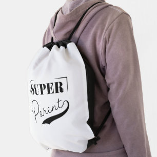 Super Parent Drawstring Bag