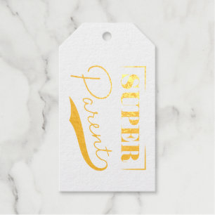 Super Parent Foil Gift Tags